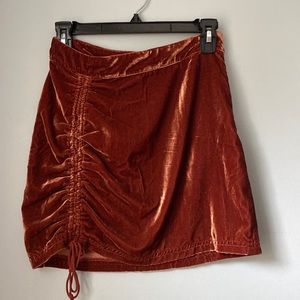 Free People Vivienne Velvet Mini Skirt Size US 0